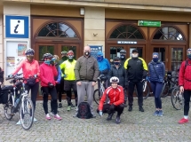 Wspólny rajd rowerowy MOSiR i CIT na zakończenie akcji "Aktywne Puławy" (11 października 2020)